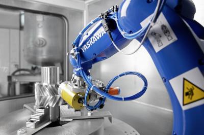 Deburring of gearing components 