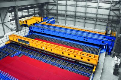 Paneelfertigungsanlage mit Tailor-Welded-Plates-Technologie