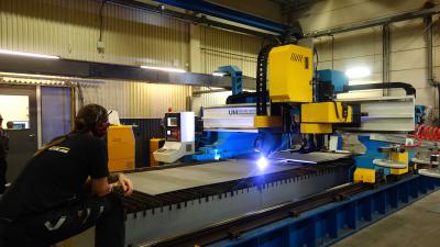 CNC Plate Cutting with Drilling and Bevel Machine - FS
