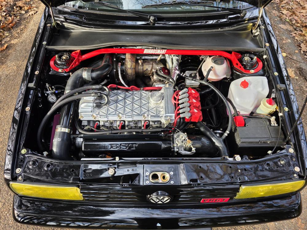 Golf 2 rallye_Motorraum vr6 turbo