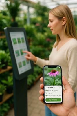 App-based plant information when buying plants